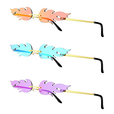 Shumo Flame - Gafas de sol reflectantes, color fuegos artificiales, para mujer, color negro