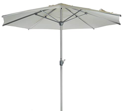 SORARA Apple Parasol Sombrilla Jardin, Blanco, Ø 300 cm / 3m en oferta