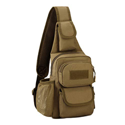 Selighting Mochila Cruzada Hombre Bolsa de Hombro Bandolera Mochila de Pecho Estilo Militar Sling Mochila Frontal Bolso Messenger para Usar al Aire Li en oferta
