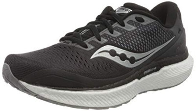 Saucony Triumph 18, Zapatillas para Carreras de montaña para Hombre, Charcoal/White, 47 EU
