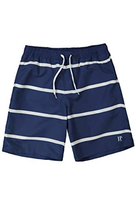 JP 1880 Große Größen Badeshort Streifen Bañador para Hombre, Azul (Indigo 72692572), 7XL