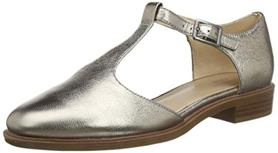 Clarks Taylor Palm, Sandalias con Tira Vertical para Mujer, Beige (Stone Stone), 41.5 EU