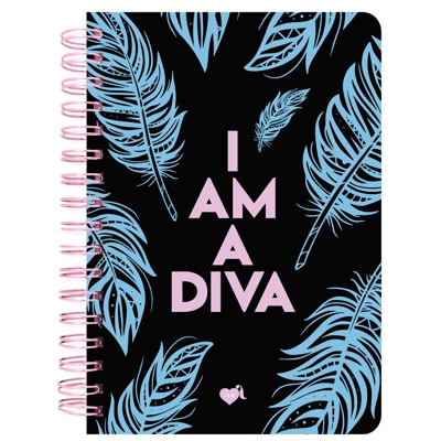 Tantanfan - Libreta Tapa Dura A4 Plumas Azul La Vecina Rubia Negro