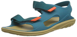 Crocs Swiftwater Molded Expedition Sandal, Sandalias de Punta Descubierta para Hombre, Verde (Juniper/Tan 3tw), 39/40 EU precio