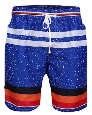iClosam Hombre Pantalones Cortos Playa Poliéster de Bañador de Secado rápido de Verano para Hombres Deporte Ligero Moda con cordón Ajustable