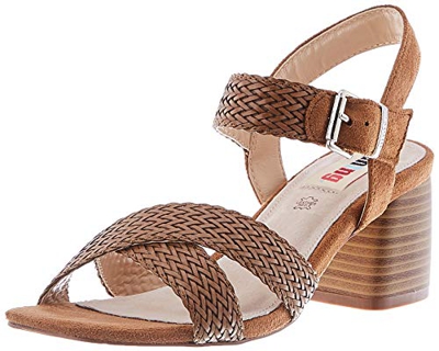 MTNG Collection 58826, Sandalias con Punta Abierta para Mujer, Marrón (Cuki Cuero/Join Cuero C49166), 40 EU