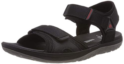 Clarks Step Beat Sun, Abierta Sandalias Punta Cerrada, Negro (Black-), 46 EU