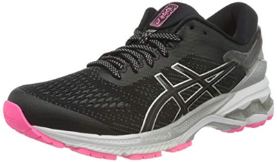 Asics Gel-Kayano 26 Lite-Show, Running Shoe Womens, Black, 39 EU