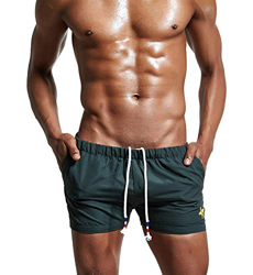 Superora Bañadores Traje de Baño Hombre De Natación Hombre Boxeador Surf Pantalones Trajes De Baño Cortos Playa Piscina Secado Rápido De Malla Playa L en oferta