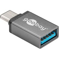 56621 adaptador de cable USB-C USB 3.0 female (Type A) Gris