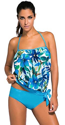 RUICHUANGS Bikinis Mujer 2020,bañadores de Mujer banadores Mujer reductores,Traje de baño de Dos Piezas Sexy para Mujer, Adecuado para mar, Playa, Pis