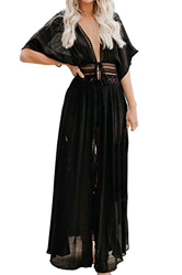 L-Peach Vestido Largo de Playa para Mujer, Negro 7, Talla Ãºnica características