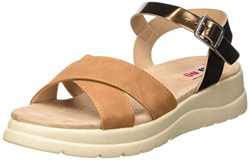MTNG Collection 58975, Sandalias con Plataforma para Mujer, Marrón (Super Metallic Bronce/Matisse Camel C49882), 39 EU precio