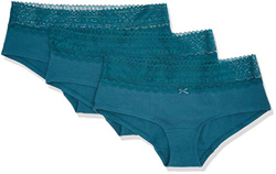 Marca Amazon - IRIS & LILLY Braga Boy Short de Algodón Mujer, Pack de 3, Azul (Legion Blue), M, Label: M características