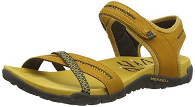 Merrell Terran Cross II, Sandalia con Pulsera para Mujer, Rojo (Chilli Chilli), 37 EU