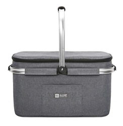 ALLCAMP Bolsa Refrigeradora Aislada Grande de 32L Cesta Picnic Familia aislada Cesta de Picnic,Bolsa térmica Grande Negro en oferta