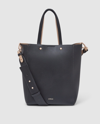 Jo & Mr. Joe - Tote En Negro Con Asa Larga Extraíble