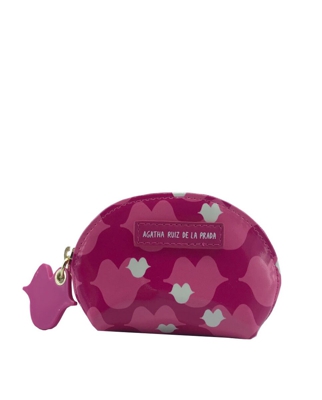 Agatha Ruiz De La Prada - Monedero De Mujer En Rosa Con Estampado De Besos