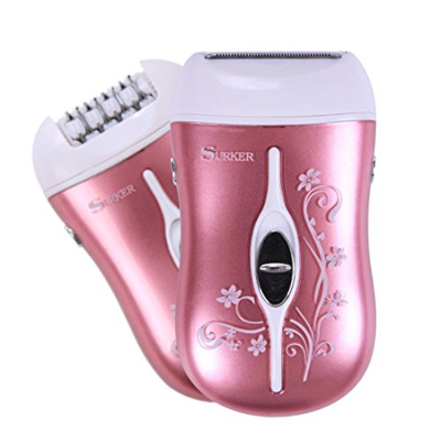 Depiladora Eléctrica 2 en 1 Recargable e Inalámbrica para Mujer Surker RF-701