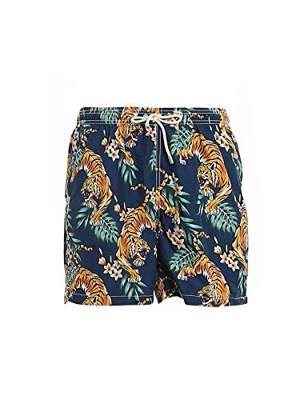 MC2 Saint Barth Boxer DA Mare Tropical Tiger LIGHTINGTRTI61 BLU Uomo S