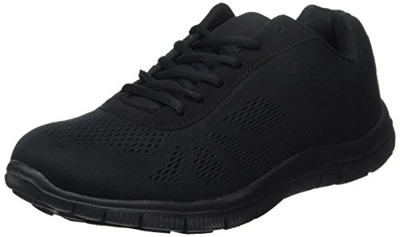 Hombre Get Fit Malla El Correr Entrenadore Atlético para Caminar Zapato - Negro/Negro - 42 BT0047
