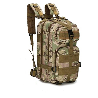 Macutos de senderismo,Mochila de trekking, Mochila militar 25L MOLLE Paquete de asalto Mochila de combate táctico para excursionismo al aire libre Sen