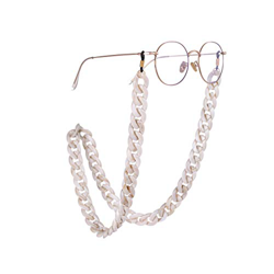 Fishhook - Cadena acrílica retro para gafas de vista y gafas de lectura para evitar que se caigan, enganche de goma negra, cordón, para mujeres y homb precio
