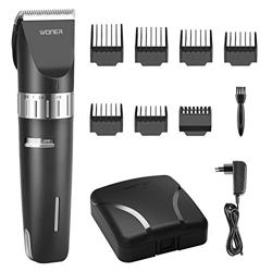WONER Maquina Cortar Pelo Inalámbrico Cortapelos Hombres Profesional Recargable Electrico Cuchillas Cerámica Recortador Barba Uso Familia para Padre E precio