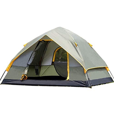 Tienda De CampañA AutomáTica Al Aire Libre 3-4 Personas Dos Habitaciones Y Una Sala Tienda De CampañA para Acampar A Prueba De Lluvia Doble (2 TamañOs