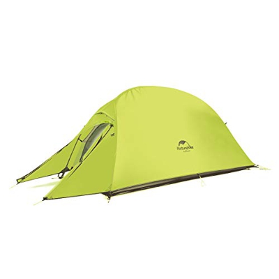 Naturehike Cloud-up Ultraligero 1 Persona Tienda de campaña Impermeable Doble Capa Camping Tienda de campaña (20D Luz Verde Actualizar)