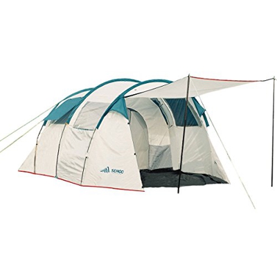 Semoo Tiendas de túnel, con Dos cabinas para Dormir, 190 cm de Altura, Tiendas de campaña para de 5 a 6 Personas, para familias
