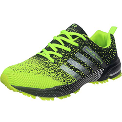 Wealsex Zapatos para Correr En Montaña Asfalto Aire Libre Deportes Zapatillas De Running para Hombre (43, Verde) en oferta