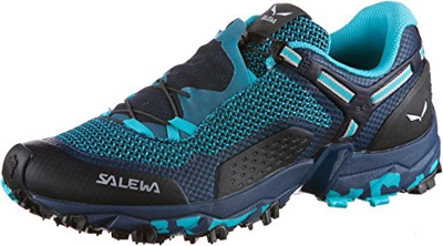Salewa WS Ultra Train 2, Zapatillas de Running para Asfalto para Mujer, Azul (Capri/Poseidon 3395), 38.5 EU
