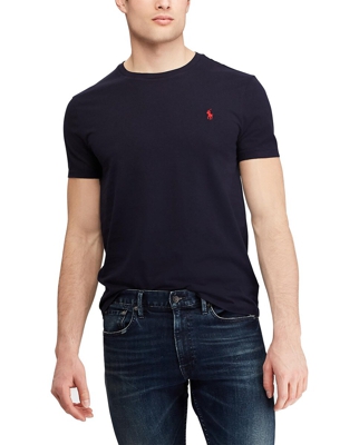 POLO DENIM - Camiseta De Hombre Negra De Manga Corta