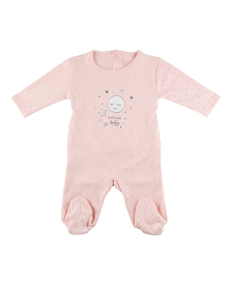 Diacar - Pijama De Bebe Niña Interlock Rosa " Sweet Dreams"