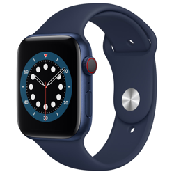 APPLE - Watch Series 6 GPS + Cellular, 44 Mm Caja De Aluminio En Azul - Correa Deportiva Azul Marino Intenso Talla única precio