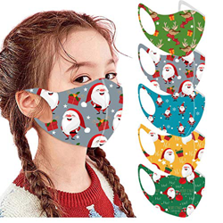 5 Piezas 𝐌𝐚𝐬𝐜𝐚𝐫𝐢𝐥𝐥𝐚𝐬 Reutilizables Lavables Transpirable Niños, Divertidas 3D Patrón de Dibujos Animados, Orejeras Ajustables, Adecuado para Unisex Ni en oferta