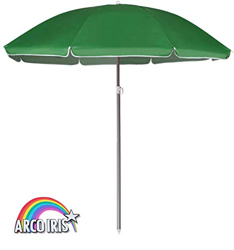 Arcoiris Sombrilla Plegable 200 CM, Parasol de Aluminio Protección Solar UPF+50, Sombrilla Jardín, Protección Solar (220cm Verde) características