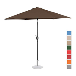 Uniprodo Sombrilla para Terraza Uni_Umbrella_R270BR (Color Marrón, Hexagonal, Pantalla De Ø 270 cm, Inclinable) precio