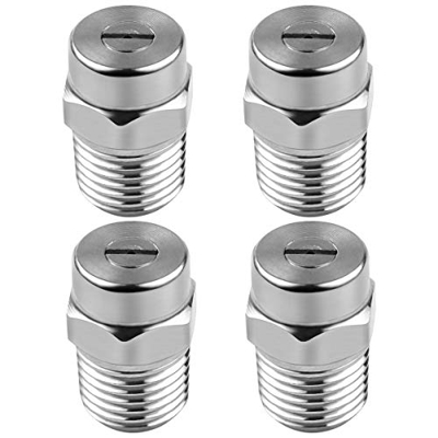 Hysagtek 4 boquillas de repuesto para limpiador de superficies de limpieza a presión, boquilla de pulverización tipo rosca para escoba de agua, punta 