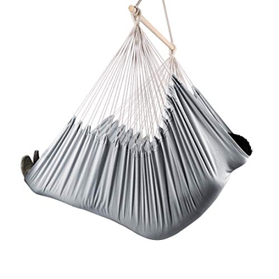 Chihee Silla de Hamaca XXL Silla de Hamaca de tamaño Extra Grande Silla giratoria Relax Tejido de algodón para Mayor Comodidad Durabilidad