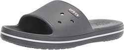 Crocs Crocband III Slide, Sandalias de Punta Descubierta Unisex Adulto, Gris (Slate Grey/White 07i), 39/40 EU en oferta