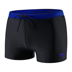 Speedo Valmilton Aqua - Pantalón Corto para Hombre, Hombre, 805658, Black/Chroma Blue, Size: 40 en oferta