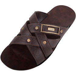 Absolute Calzado Hombre Ligero Verano/Vacaciones/Playa/Deportes Mule Sandalias/Zapatos/Deslizadores, color Marrón, talla 44 EU precio