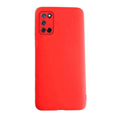 Oppo - Funda Roja Liquid Silicone Case Para A52/A72