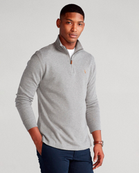 Polo Ralph Lauren - Jersey De Hombre Gris Con Cierre Cremallera precio