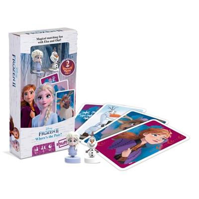 Cartamundi - Juego De Cartas Disney Shuffle Frozen II Figuras Elsa Y Olaf Where´s The Pair