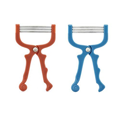 Milisten - Depiladora de vello facial, depiladora de resorte, afeitadora de pelo manual, enhebrado, herramienta de belleza, removedor de vello facial 