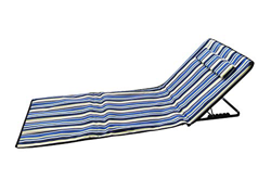 Pincho Esterilla de Playa Plegable portátil con Respaldo Ajustable y reposacabezas 145x47x50cm Bolsillo de Almacenamiento (Multicolor) en oferta