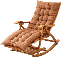 Tumbona aire libre silla de bambú plegable de jardín Sillón mecedora tomar el sol Relax silla con reposapiés y una silla de masaje piernas estirable E características